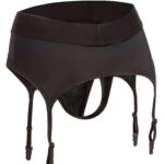 Boundless Thong with Garter Sm Med Black