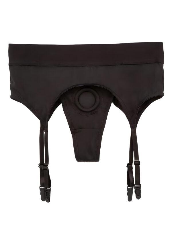 Boundless Thong with Garter Sm Med Black