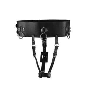 Buy the Belt with Vibrator Holder Black at Cloud Climax