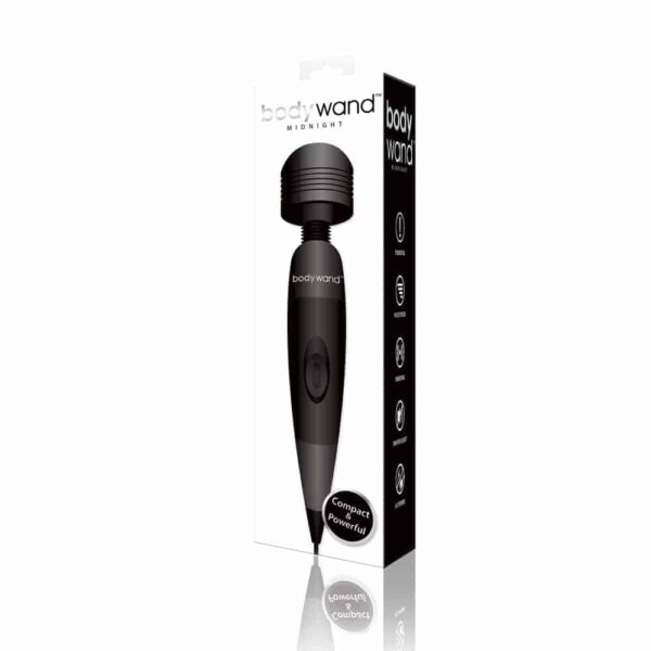 Buy the Bodywand Midnight Bodywand Plug In Uk Black 13in at Cloud Climax