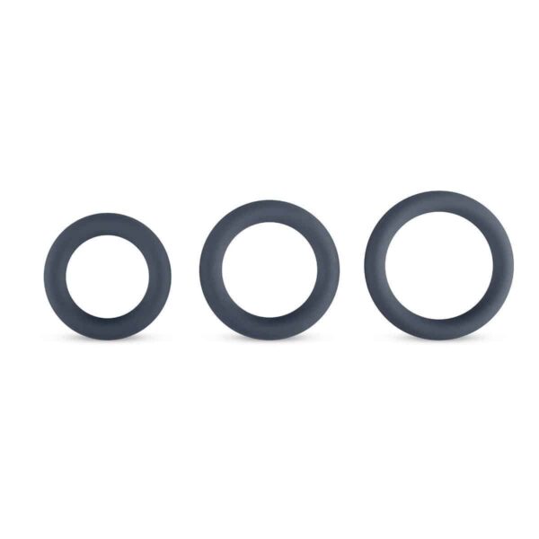 Buy the Boners 3-Piece Cock Ring Set Grey at Cloud Climax