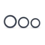 Buy the Boners 3-Piece Flat Cock Ring Kit Grey at Cloud Climax