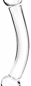 Buy the Glas 7inch Curved Glass G Spot Double Ended Dildo Clear at Cloud Climax