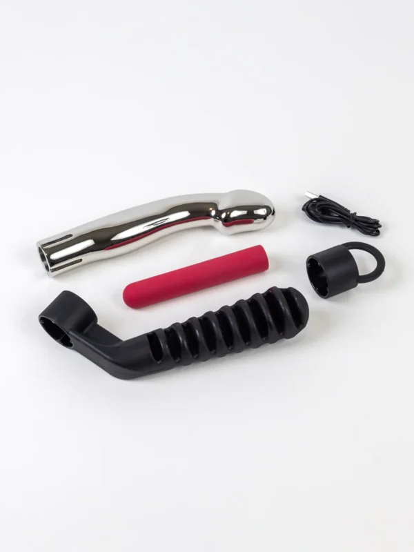 Buy the L'Acier Capo Stainless Steel Vibrating Dildo at Cloud Climax