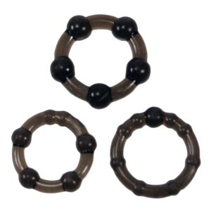 Buy the Me You Us Easy Squeeze Cock Ring Set Black at Cloud Climax