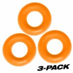 Buy the Oxballs Fat Willy 3 Pack Jumbo Cock Rings Orange at Cloud Climax
