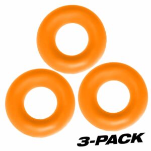 Buy the Oxballs Fat Willy 3 Pack Jumbo Cock Rings Orange at Cloud Climax