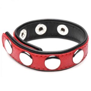 Buy the Strict Leather Cock Gear Speed Snap Cock Ring Red at Cloud Climax