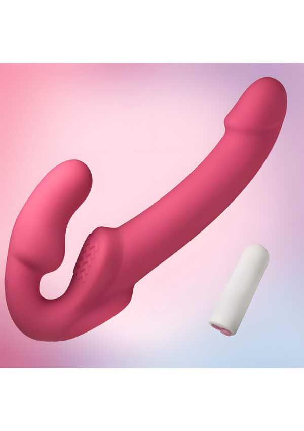 Candy Crush Pink Vibrating Strapless Strap On