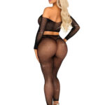 Captivating Crush Black Crop Top and Leggings Set