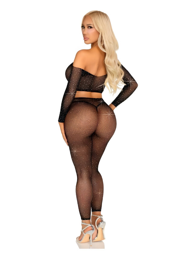 Captivating Crush Black Crop Top and Leggings Set