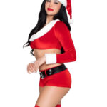Christmas Cutie Costume Large Red White 4pc