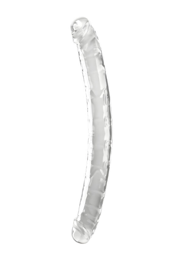 Clear King Cock Double Dildo 18 Inches