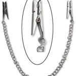 Clothes Pin Style Nipple Clamps with Chain