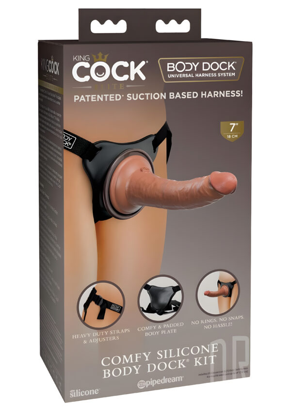 Comfy Silicone Body Dock Kit with 7 Inch Dildo