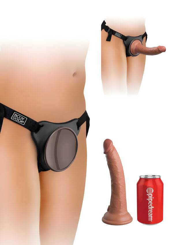 Comfy Silicone Body Dock Kit with 7 Inch Dildo