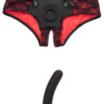 Crotchless Pegging Panty Set Small / Med