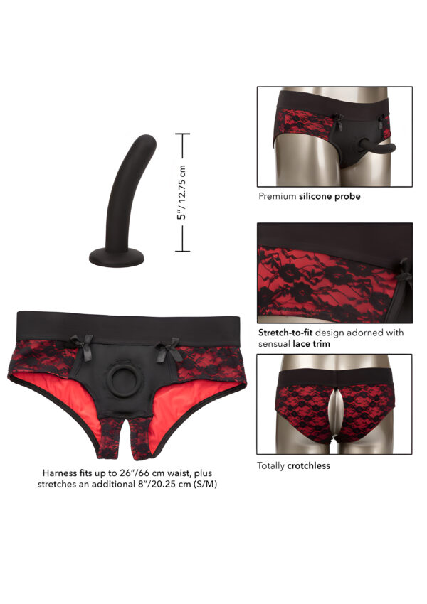 Crotchless Pegging Panty Set Small / Med