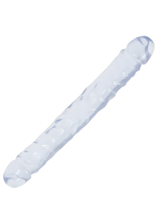 Crystal Jellies Jr Double Dong 12 Inch Clear