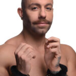 Cuffed in Fur Furry Handcuffs Black