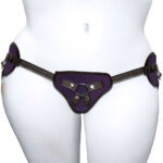 Curvy Collection Plush Purple Strap-On Harness by Sportsheets