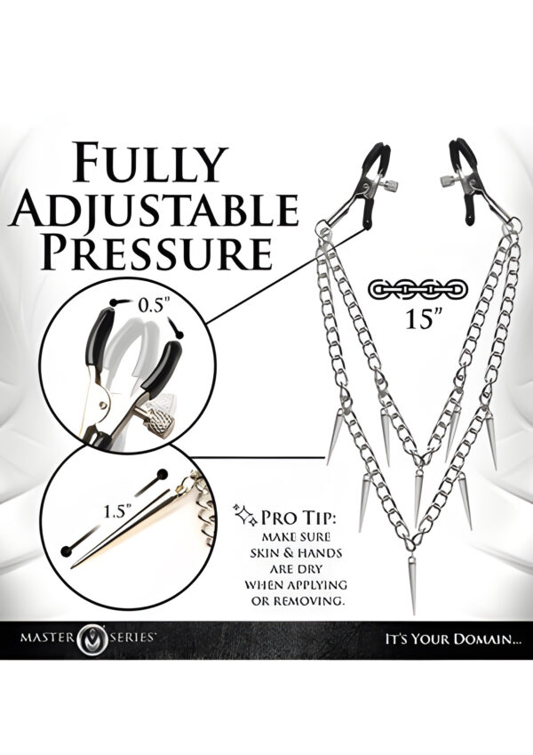 Daggers Double Chain Nipple Clamps
