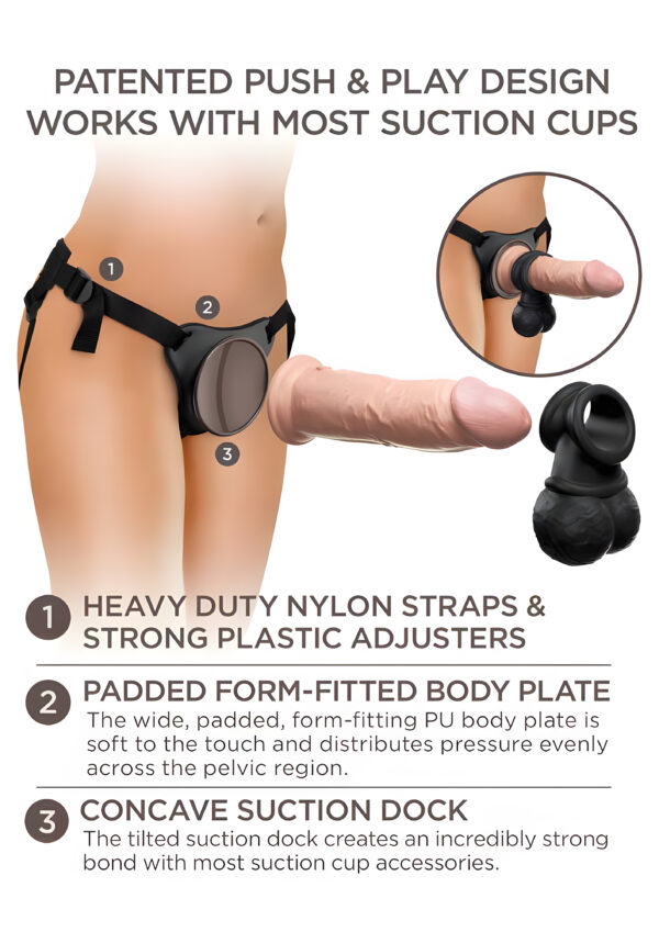 Deluxe Silicone Body Dock Kit with 8 Inch Dildo