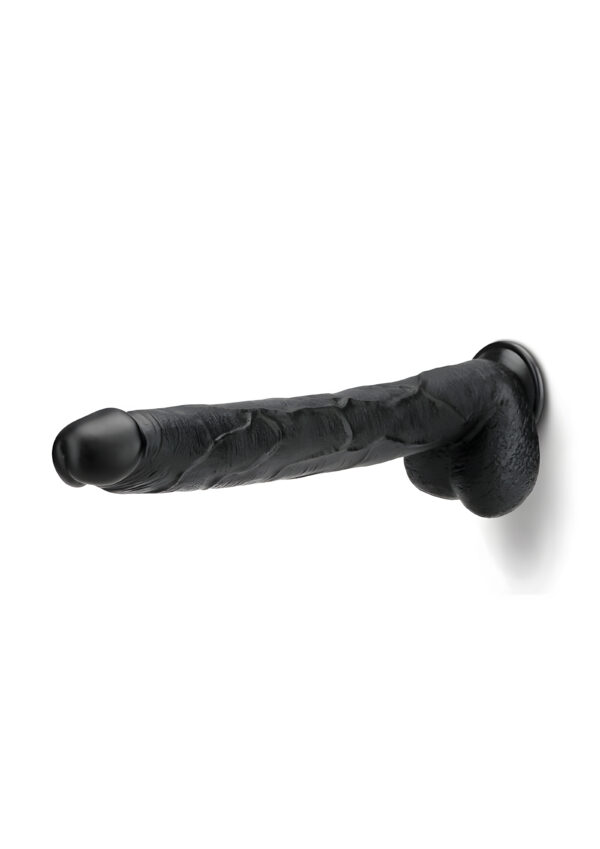 Destroyer Dildo With Suction Cup Black 15 Inch