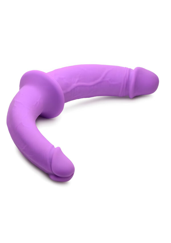 Double Charmer Silicone Double Dildo with Harness