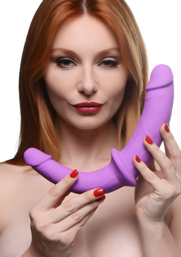 Double Charmer Silicone Double Dildo with Harness