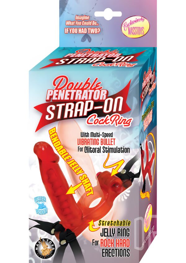 Double Penetrator Strap-On Cock Ring