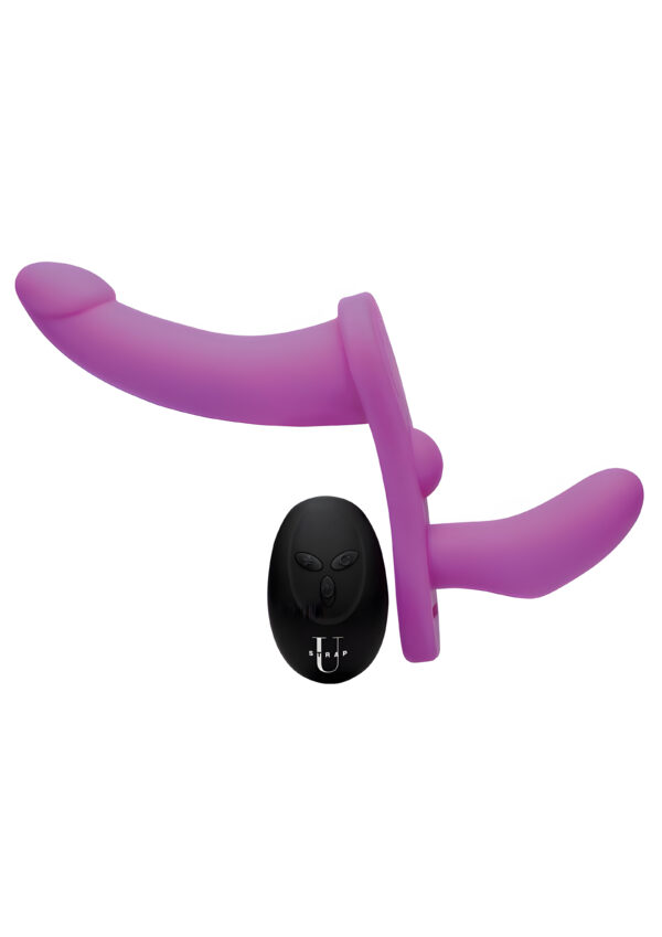 Double Take Double Penetration Vibrating Strap-on