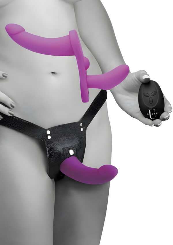 Double Take Double Penetration Vibrating Strap-on