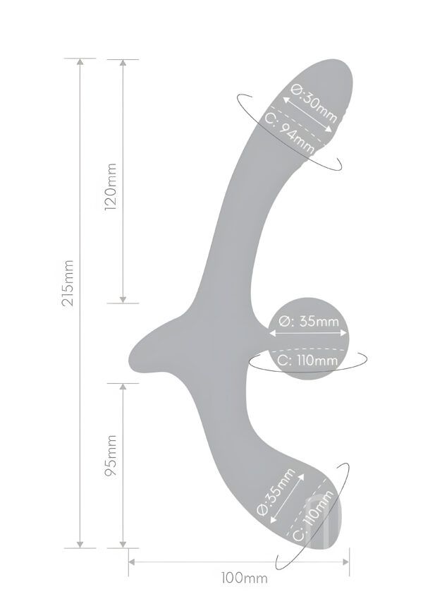 Double Tap Strapless Vibrating Strap-On