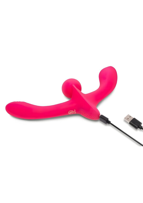 Double Tap Strapless Vibrating Strap-On
