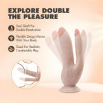 Dr Skin Double Penetration Vanilla Dildo