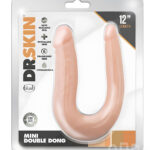 Dr Skin Mini Double Dong Vanilla 12 Inch Double Dildo