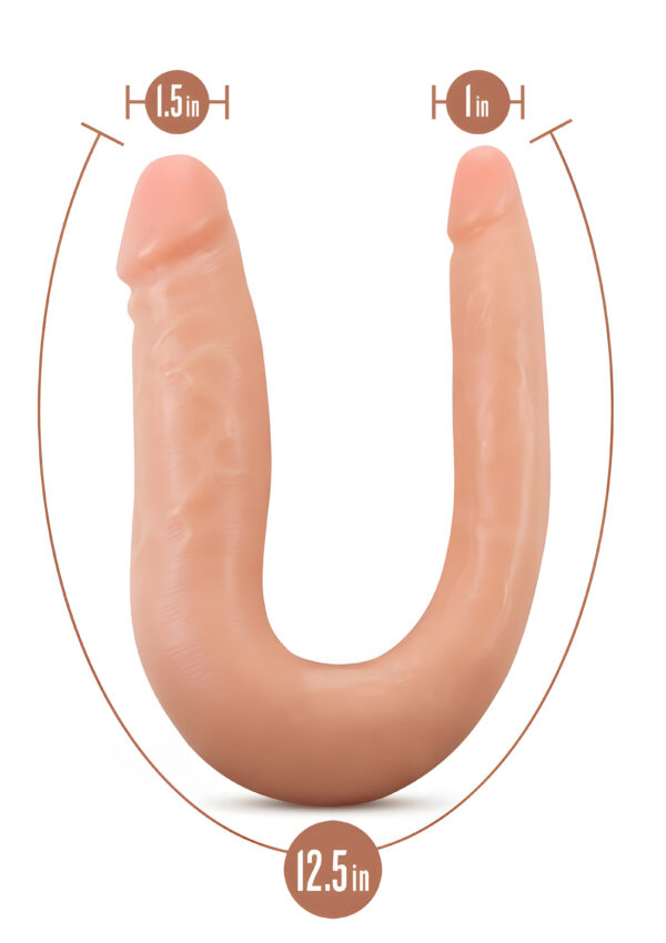 Dr Skin Mini Double Dong Vanilla 12 Inch Double Dildo