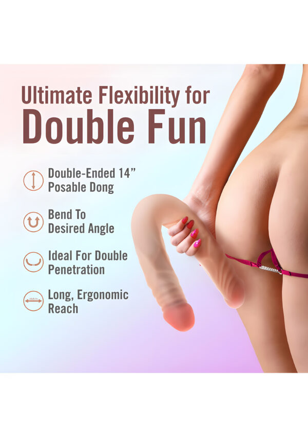 Dr Skin Plus 14 Inch Double Dong Beige