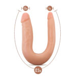 Dr. Skin Silicone Double Vanilla Dildo 12.5 Inch
