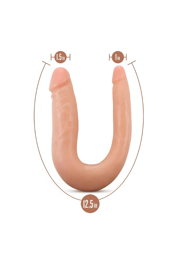 Dr. Skin Silicone Double Vanilla Dildo 12.5 Inch
