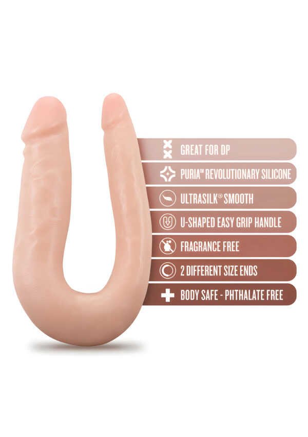 Dr. Skin Silicone Double Vanilla Dildo 12.5 Inch