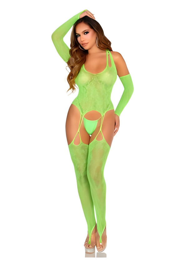 Dream State Neon Green Bodystocking Set