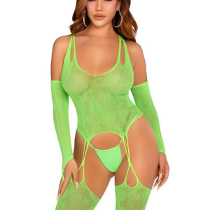 Dream State Neon Green Bodystocking Set