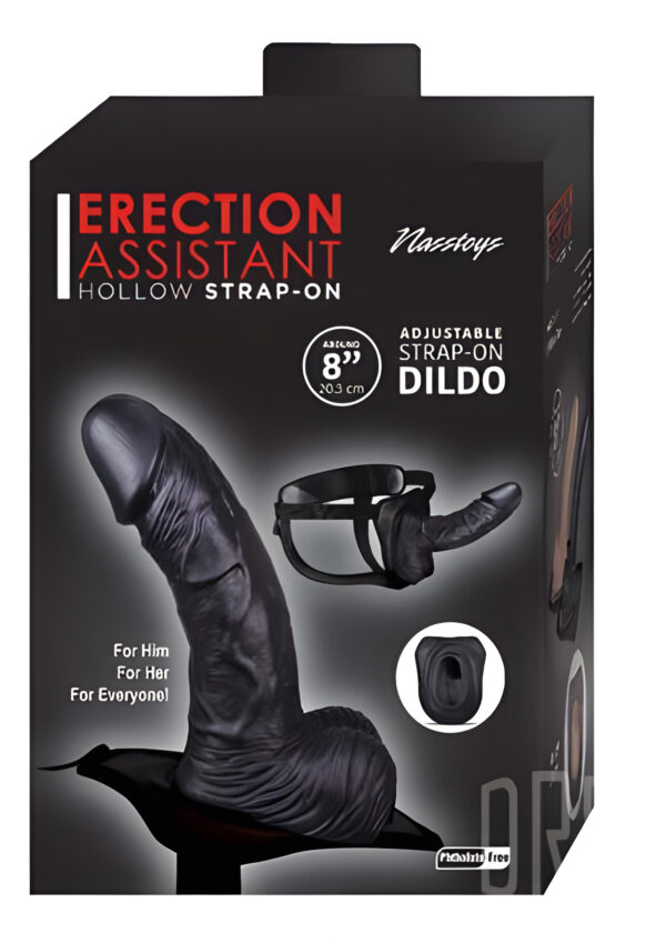 Erection Assistant 8 Inch Hollow Strap-On