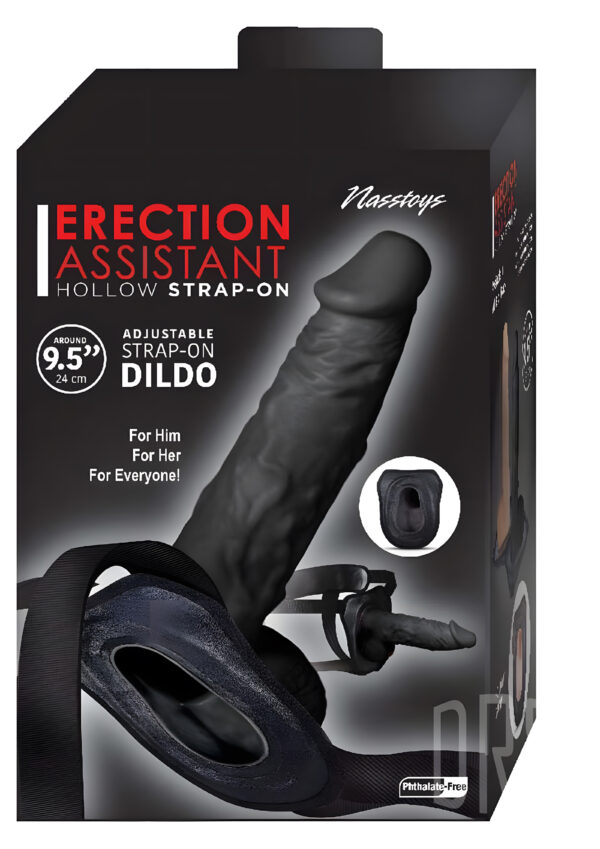 Erection Assistant 9.5 Inch Hollow Strap-On