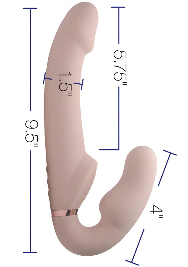 Ergo Fit Inflatable Strapless Strap On with Remote Control