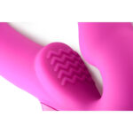 Evoke Rechargeable Vibrating Silicone Strapless Strap On