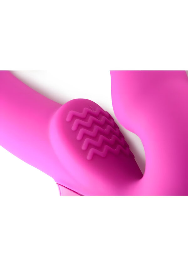 Evoke Rechargeable Vibrating Silicone Strapless Strap On