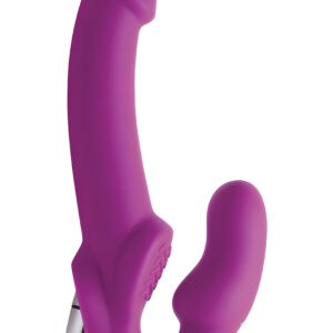 Evoke Vibrating Strapless Silicone Strap-on Dildo